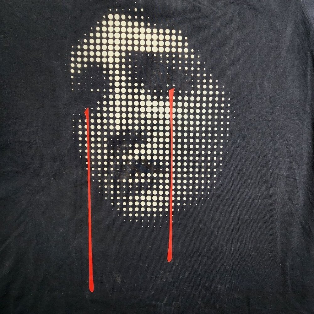 Vie Riche Am Red/Black Dotmatrix Cry Tee, Men's XXL